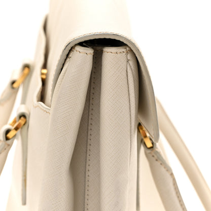 Prada Saffiano Lux Pattina Tote Talco 14 of 14