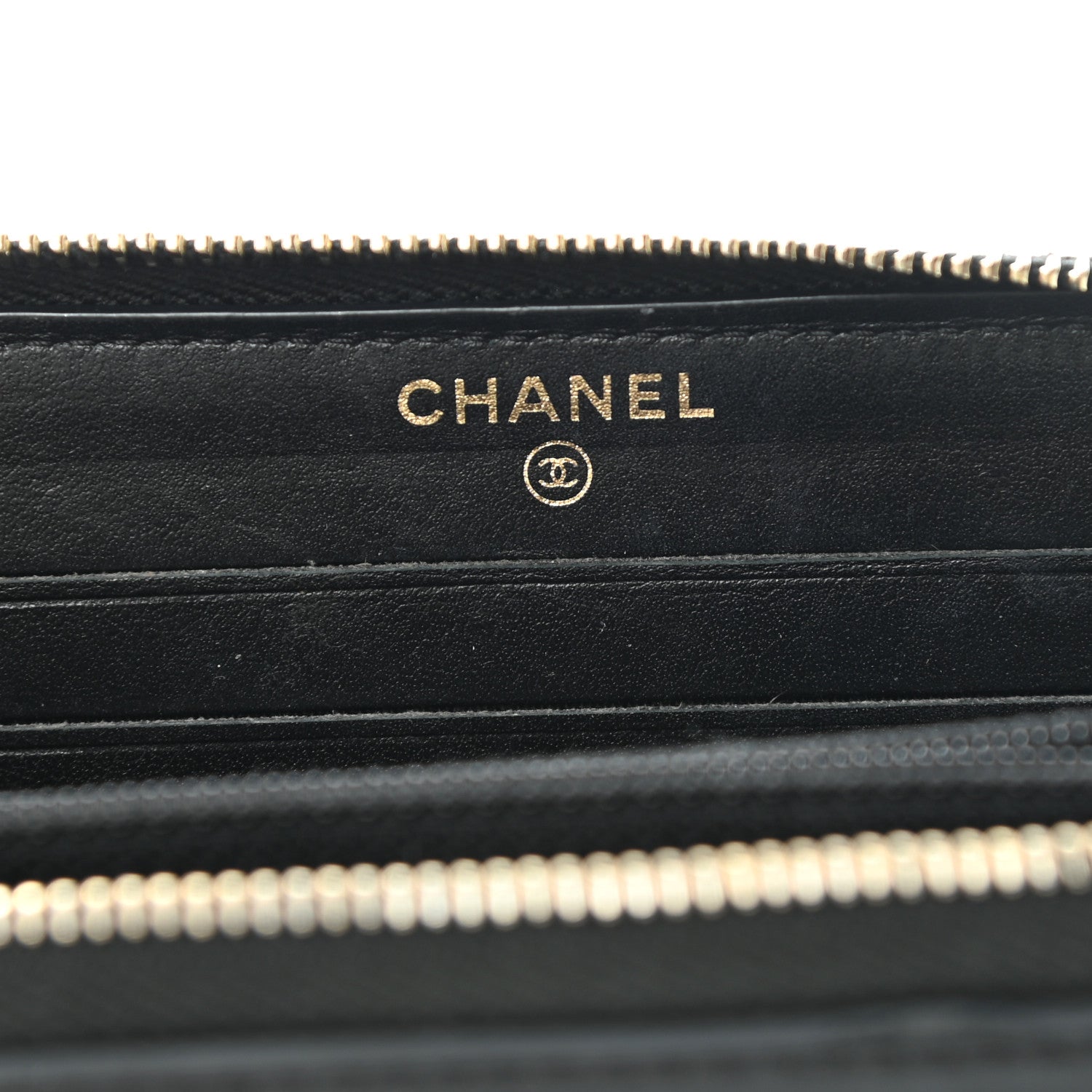 Chanel Caviar Quilted Medium Filigree Zip Around Wallet Black 6 of 11