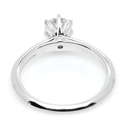 Tiffany Platinum Diamond .57ct Solitaire Engagement Ring 51 5.75 5 of 9