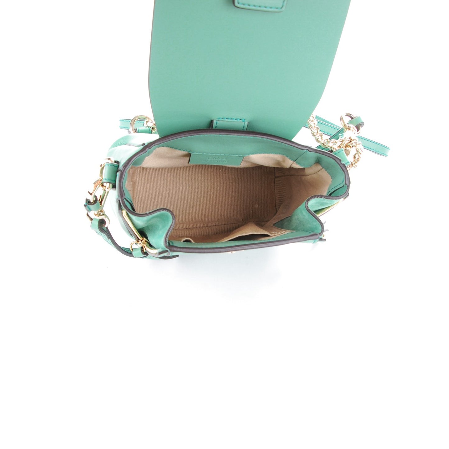 Suede Calfskin Mini Faye Backpack Happy Green