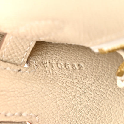 Hermes Epsom Kelly Sellier 25 Craie 7 of 11