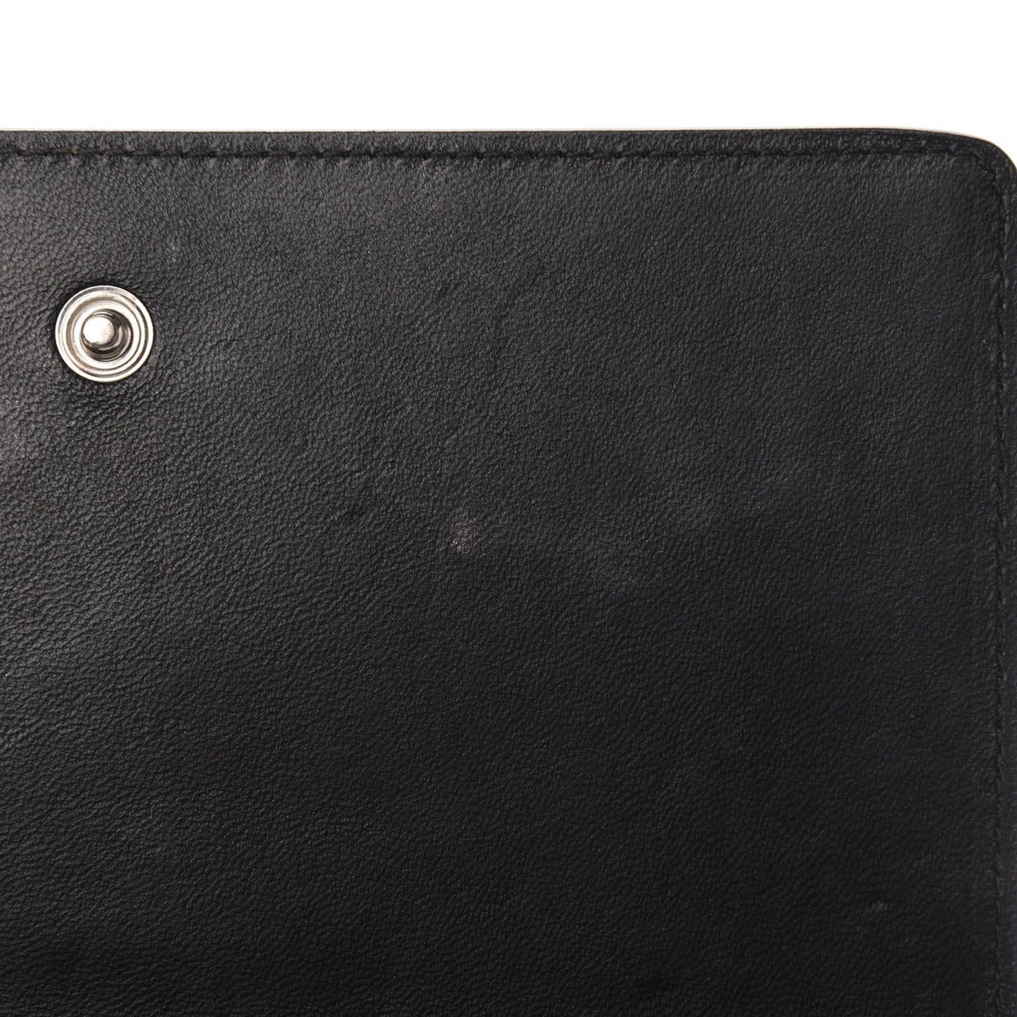 Calfskin Star Pandora Chain Wallet Black