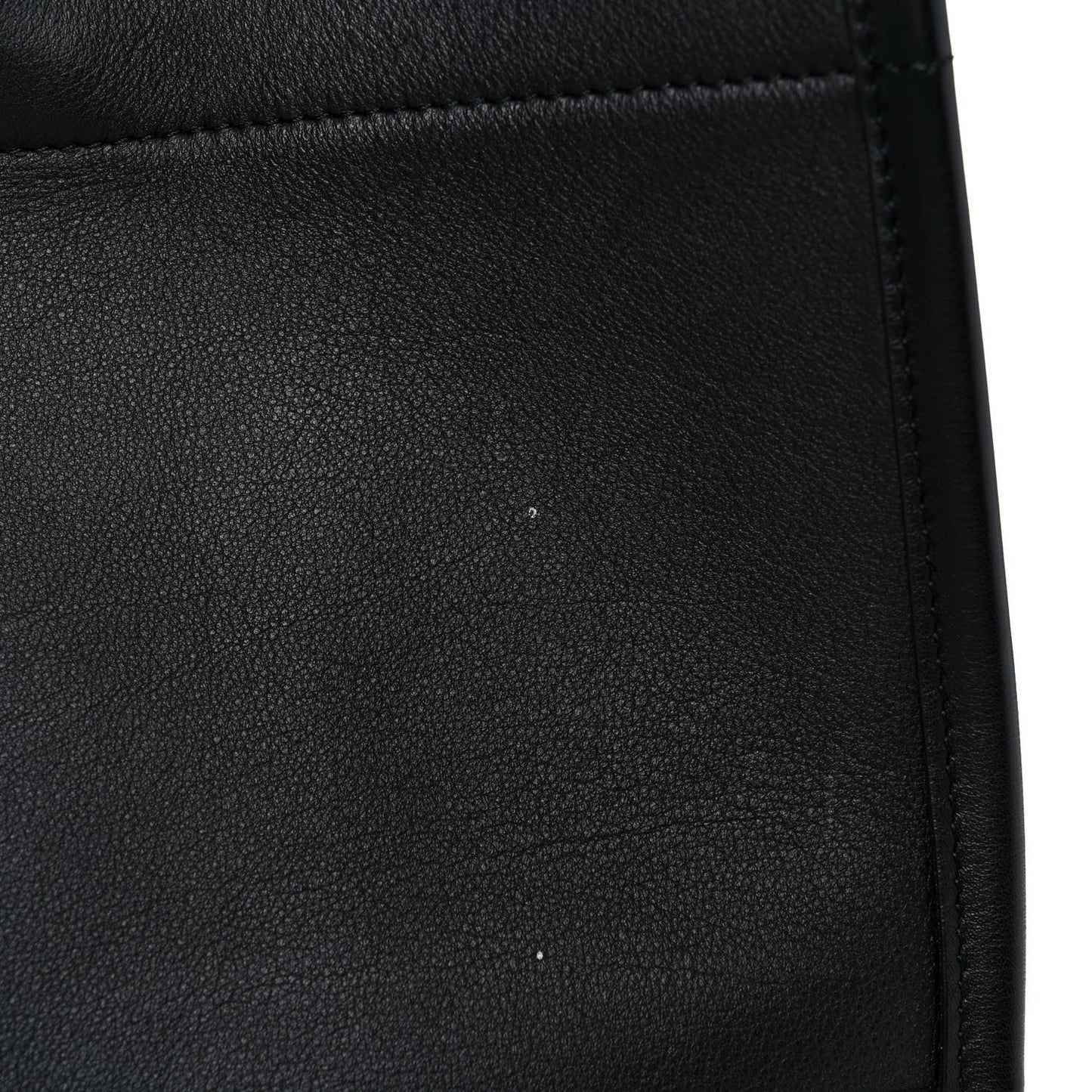Calfskin Large Surrealism Book Tote Black