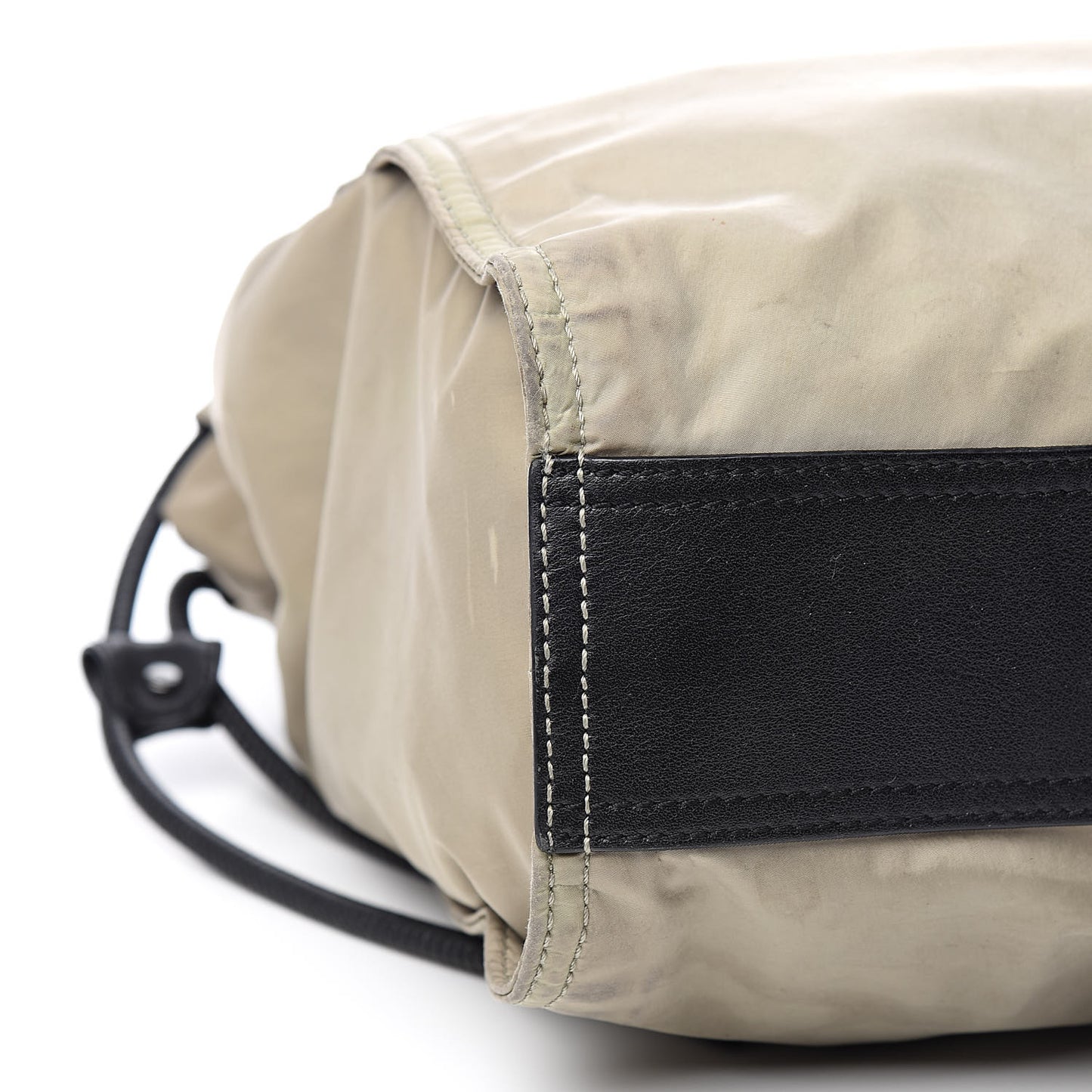 Nylon Buckleigh Packable Tote Bag Beige