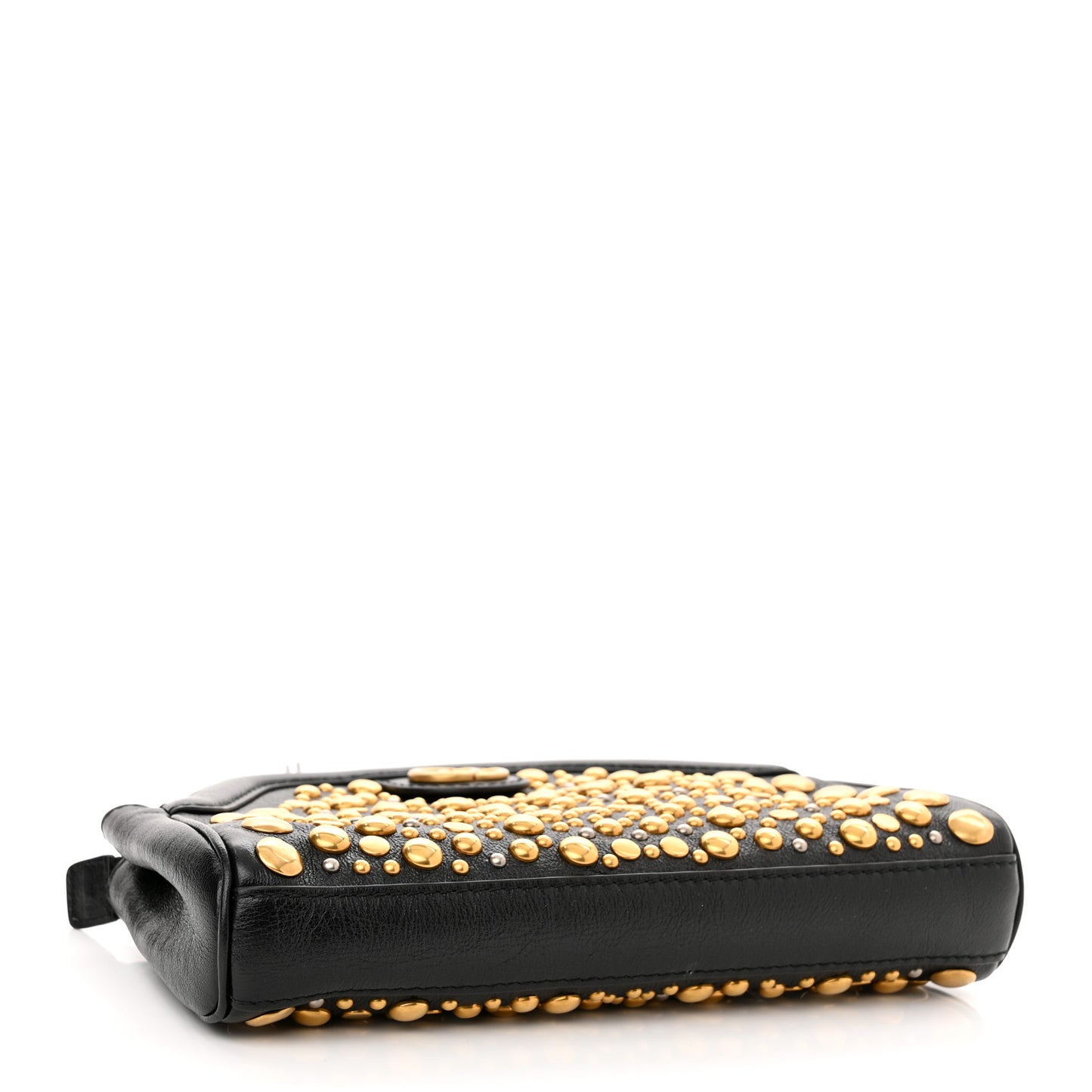 Calfskin Studded Small Re(Belle) Crossbody Bag Black