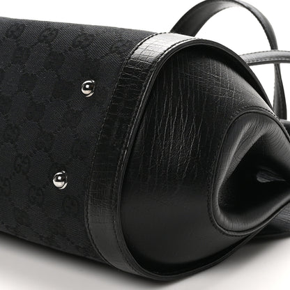 Gucci Monogram Bamboo Bullet Bag Black 10 of 11