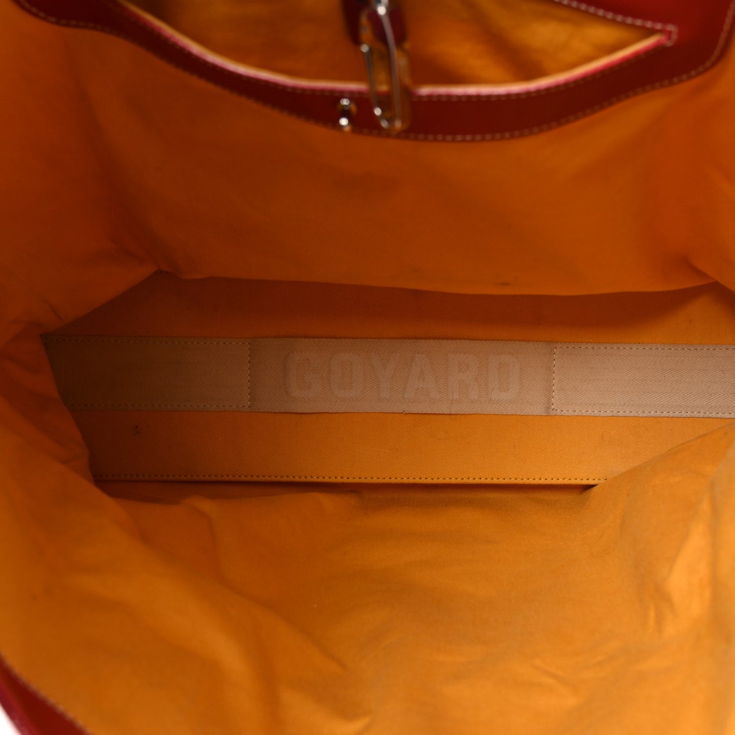 Goyardine Voltaire Tote Red