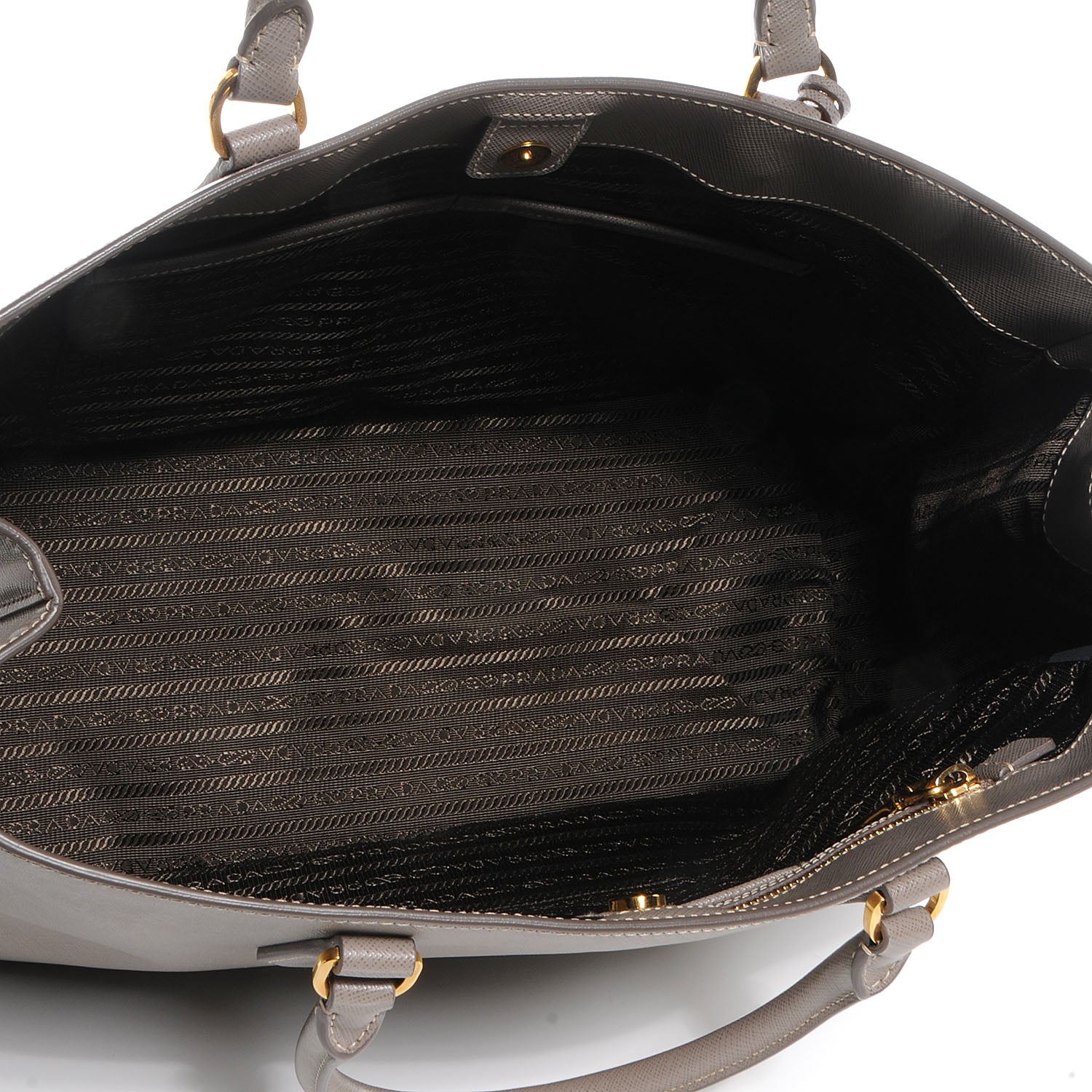 Prada Saffiano Lux Large Tote Argilla 5 of 9