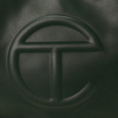 Telfar Vegan Leather Medium Shopping Bag Dark Olive 8 of 10