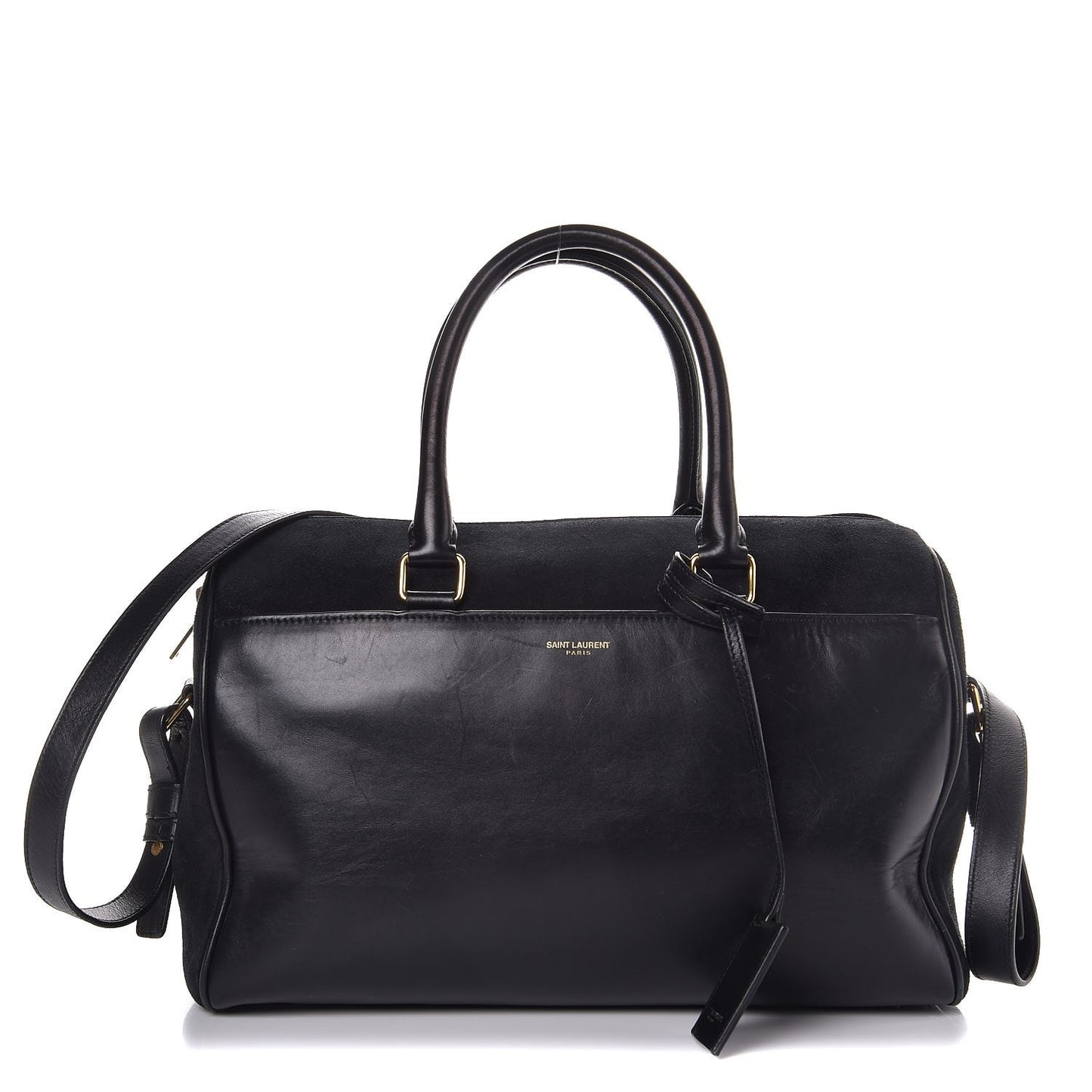 Calfskin Suede Classic Duffle 6 Black