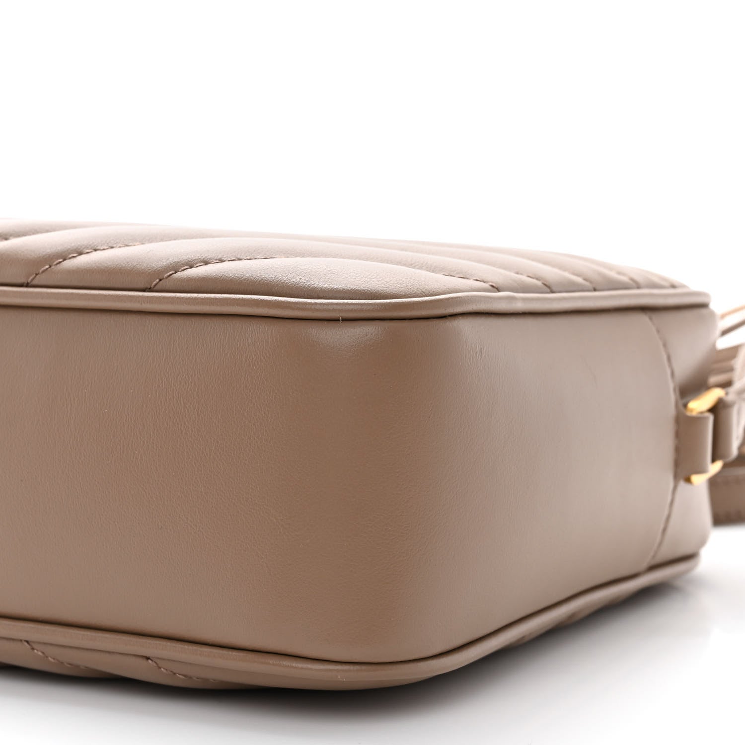 Saint Laurent Calfskin Matelasse Monogram Lou Camera Bag Taupe 11 of 11