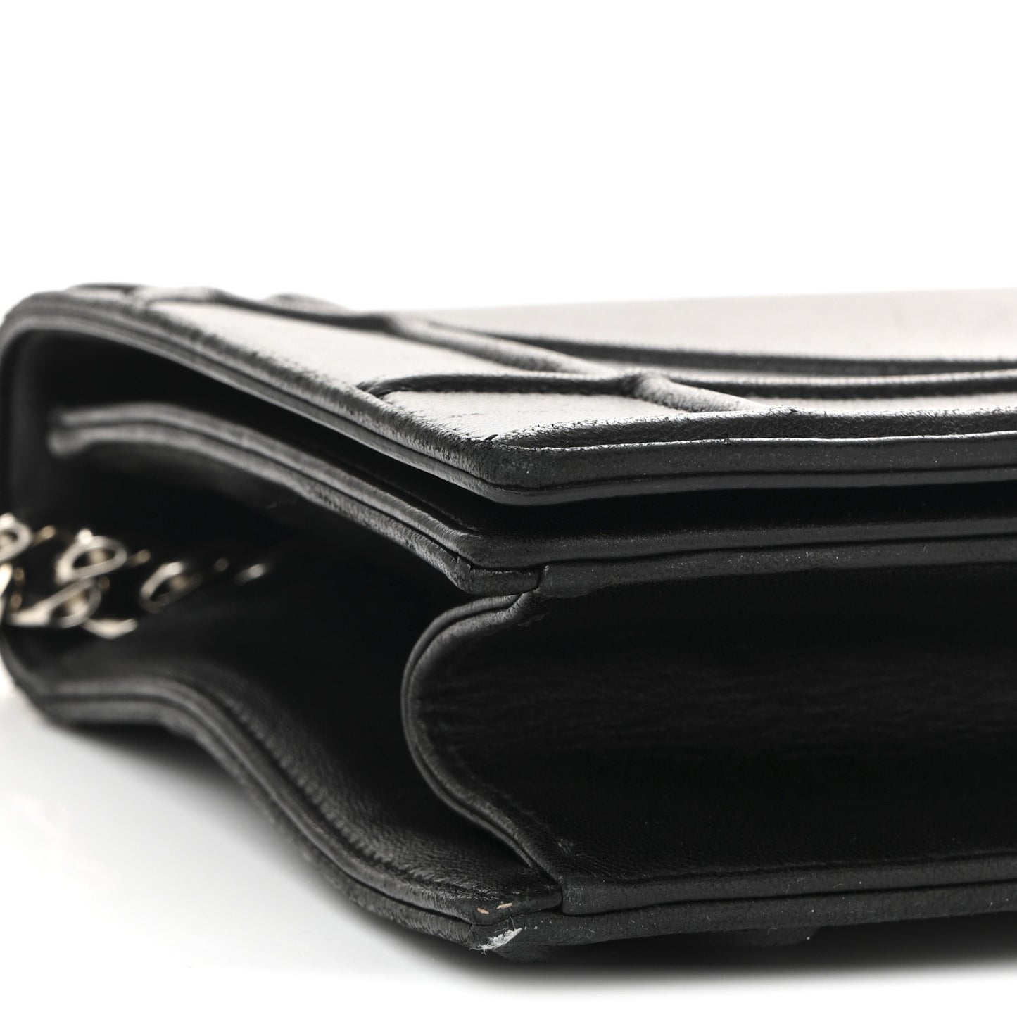 Lambskin Medium Diorama Flap Bag Black