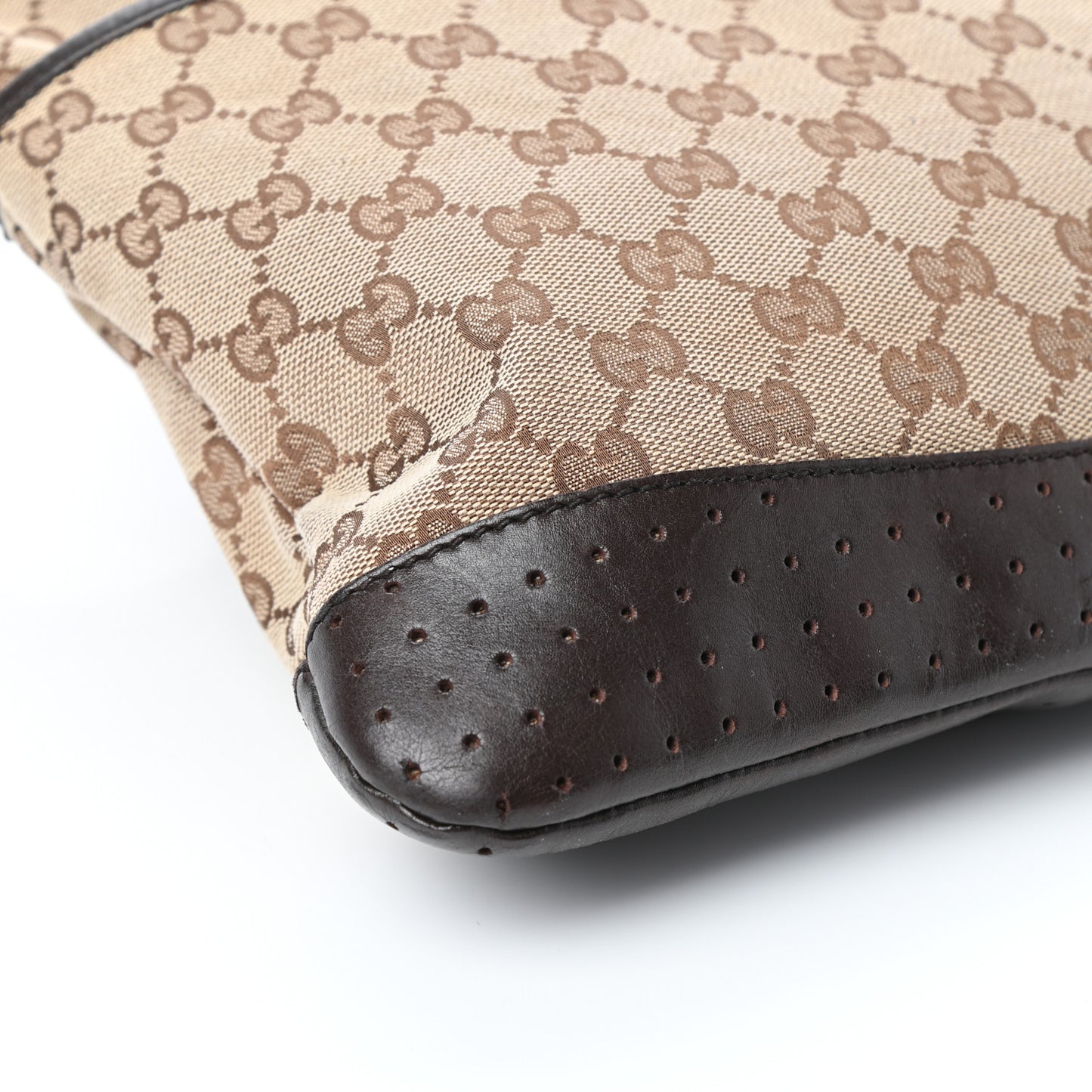 Monogram Perforated Medium Messenger Dark Brown