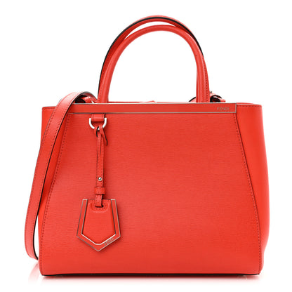 Fendi Vitello Elite Petite 2Jours Tote Papavero 1 of 12