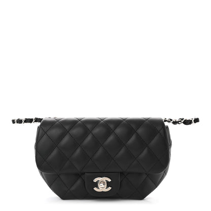 Chanel Calfskin Quilted CC Uniform Flap Belt Bag Black 1 of 10