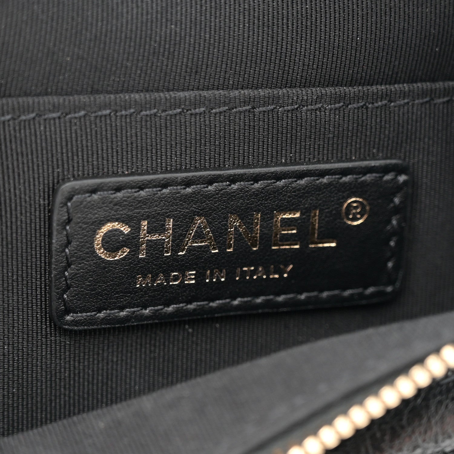 Chanel Crumpled Glazed Lambskin Quilted Waist Bag Fanny Pack Black 6 of 10