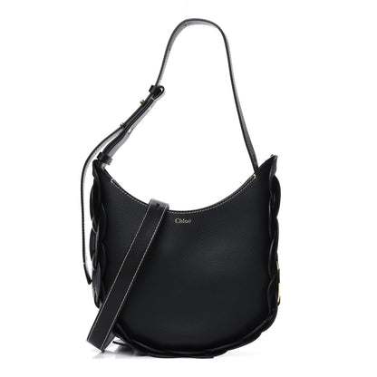 Chloe Small Grain Smooth Calfskin Small Darryl Hobo Black 1 of 4