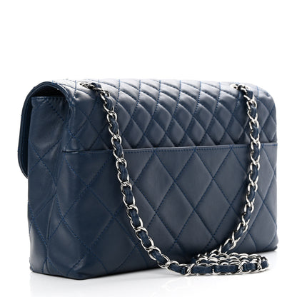 Chanel Calfskin Quilted In The Business Flap Dark Blue 2 of 12