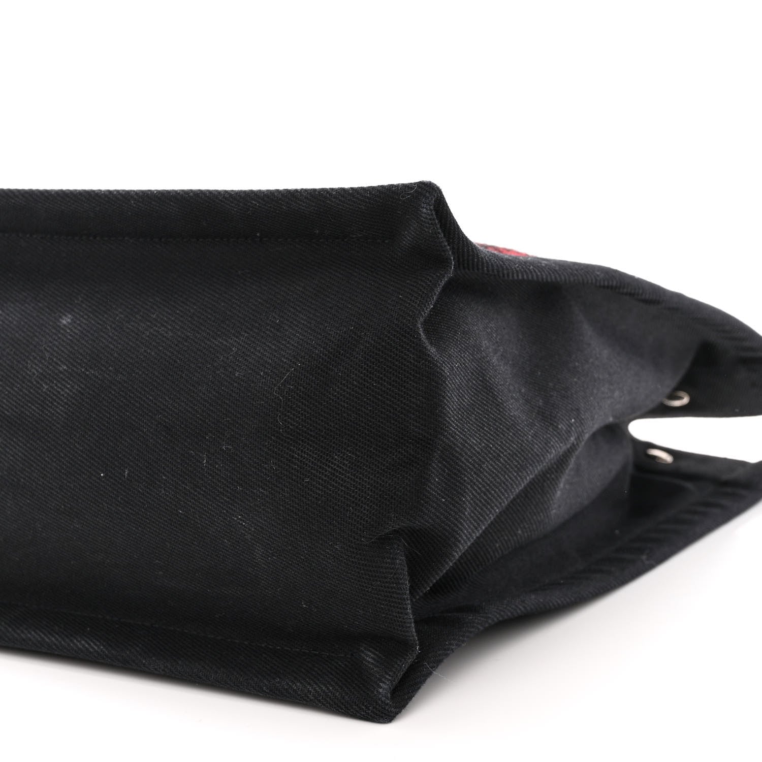 Saint Laurent Wool Tartan Rive Gauche Noe Tote Red Black 10 of 12