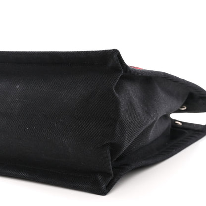 Saint Laurent Wool Tartan Rive Gauche Noe Tote Red Black 10 of 12