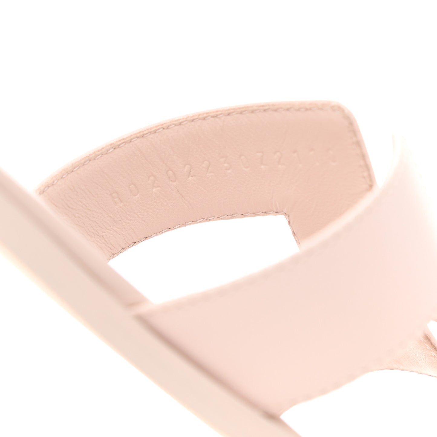 Box Calfskin Oran Sandals 37 Rose Pale