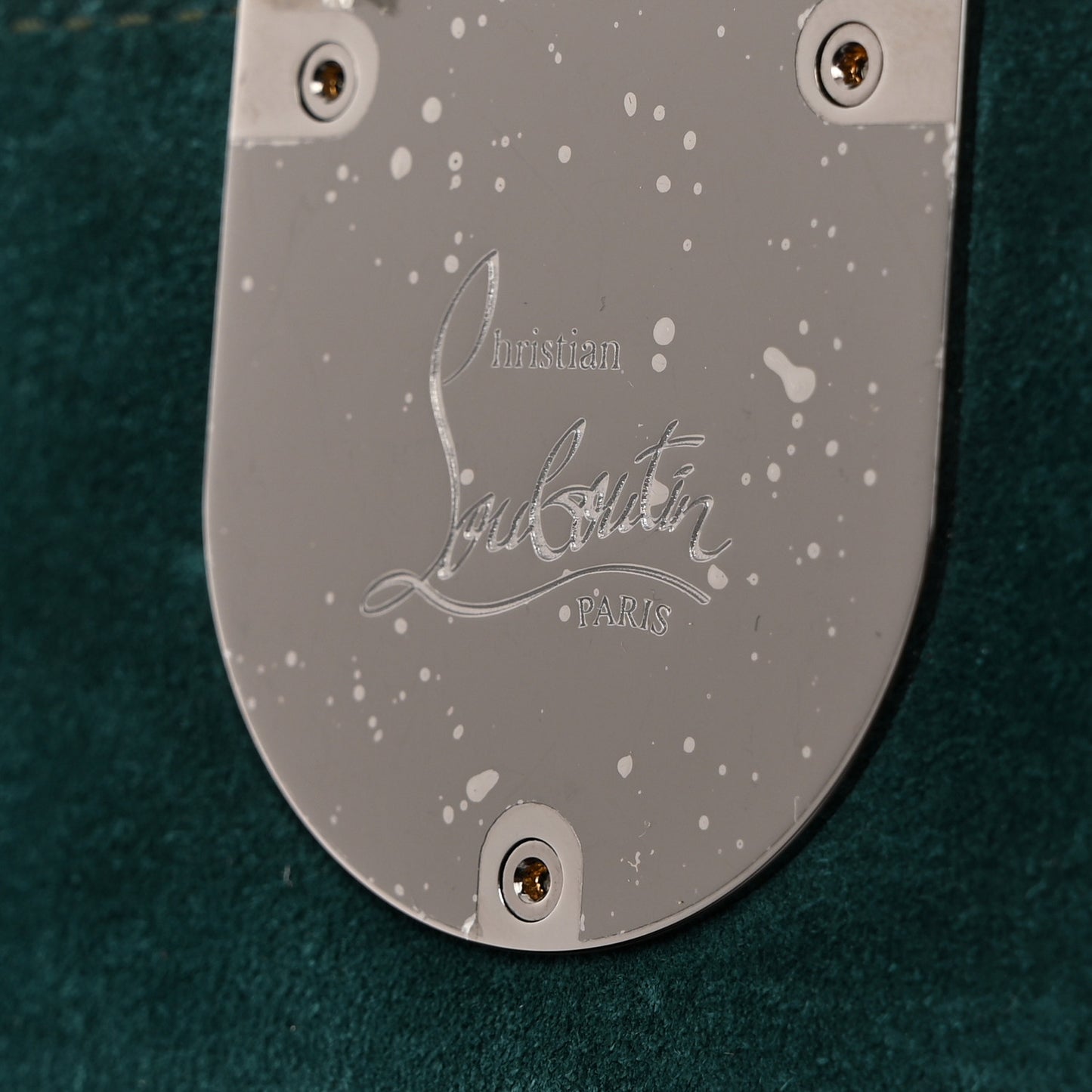 Calfskin Alligator Embossed Elisa Baguette Forest Night