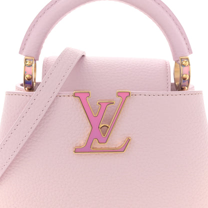 Louis Vuitton Taurillon LV Ski Capucines Mini Pearly Lilac 7 of 9