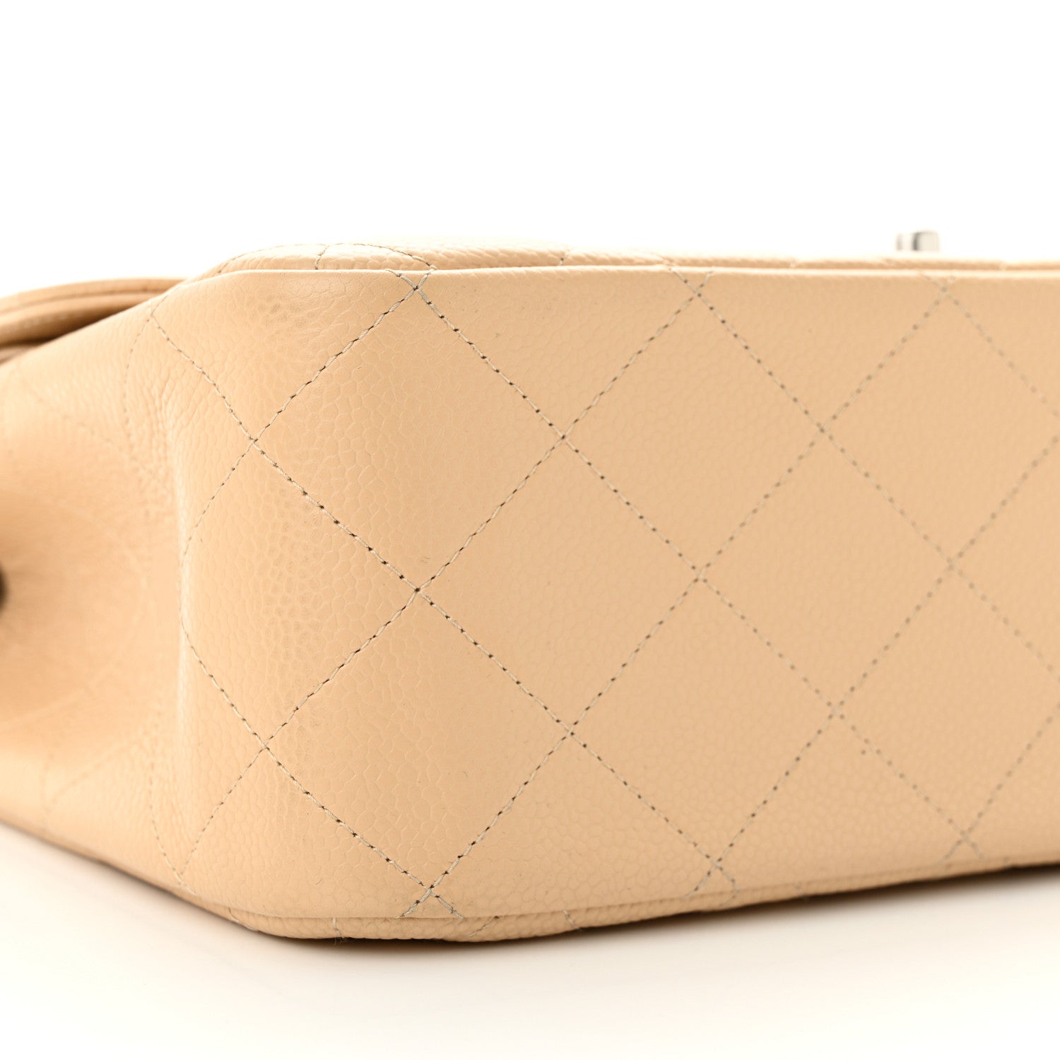 Chanel Caviar Quilted Jumbo Double Flap Beige Clair 9 of 11