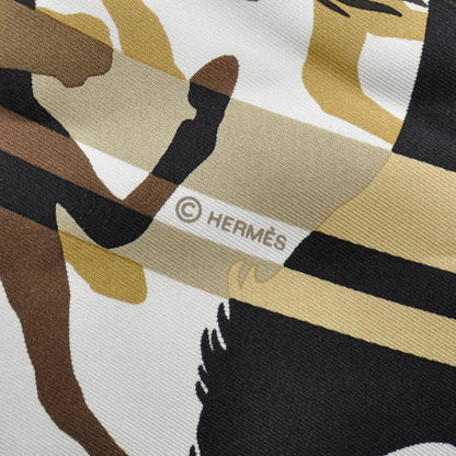 Hermes Silk Jersey Brides De Gala Scarf 90 Bleu 7 of 7