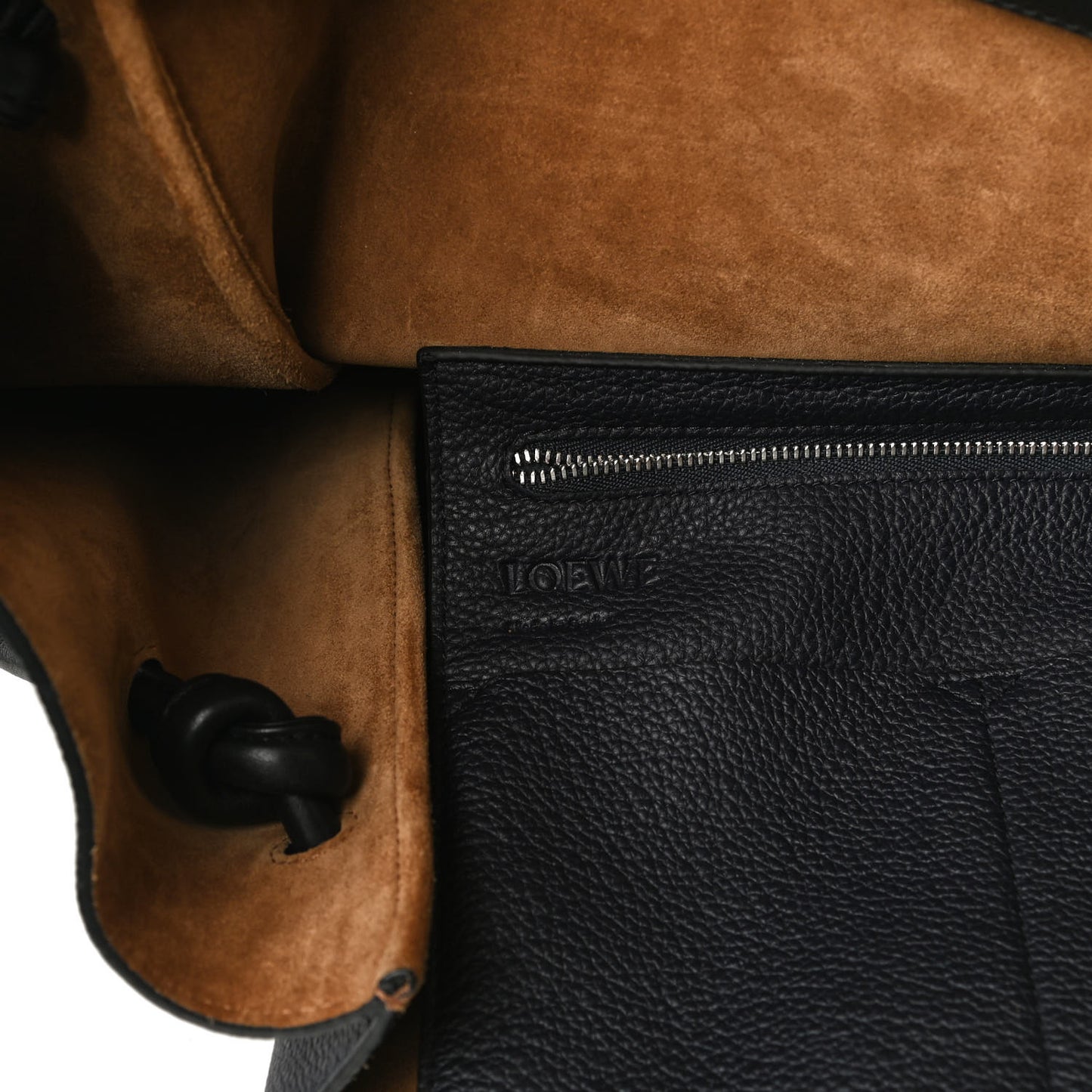 Calfskin Medium Flamenco Knot Bag Midnight