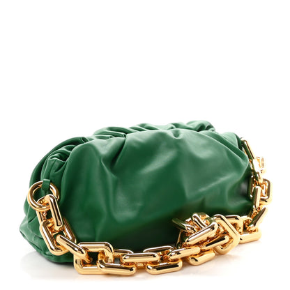 Bottega Veneta Calfskin The Pouch Chain Racing Green 3 of 10