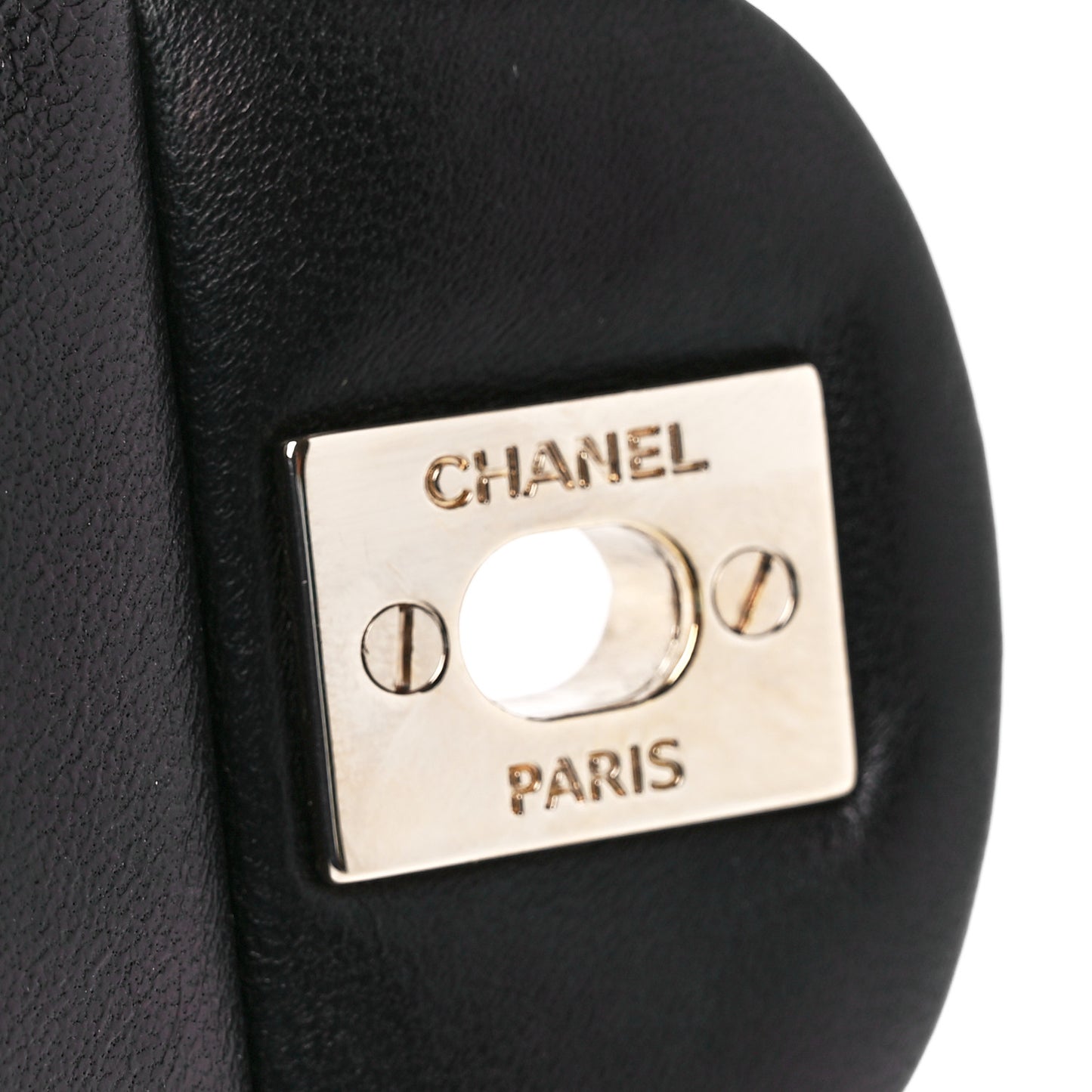 Lambskin Quilted Mini Square Flap Black