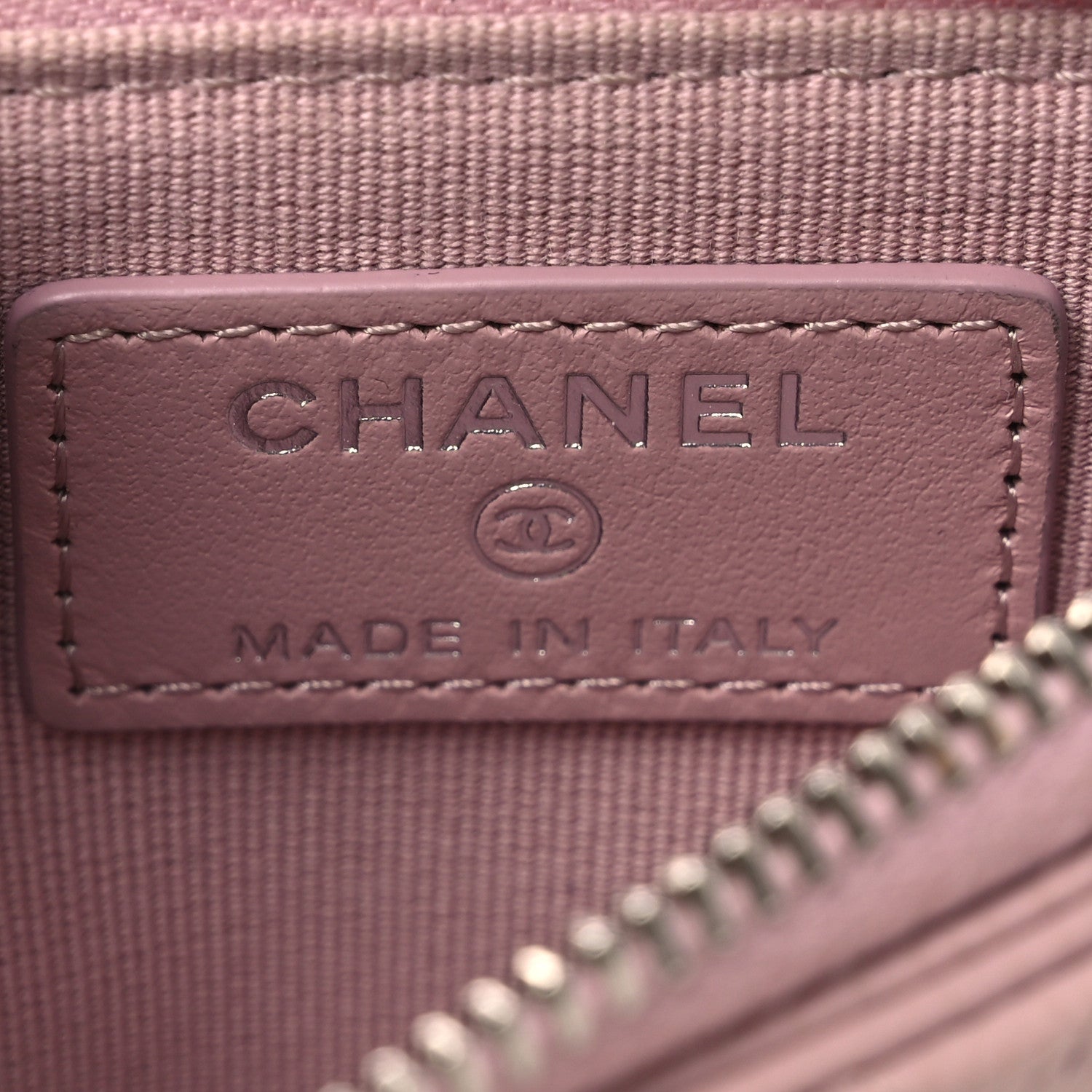 Chanel Caviar Quilted Flap Zip Card Holder Light Pink 6 of 10