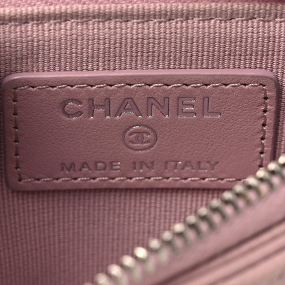 Chanel Caviar Quilted Flap Zip Card Holder Light Pink 6 of 10