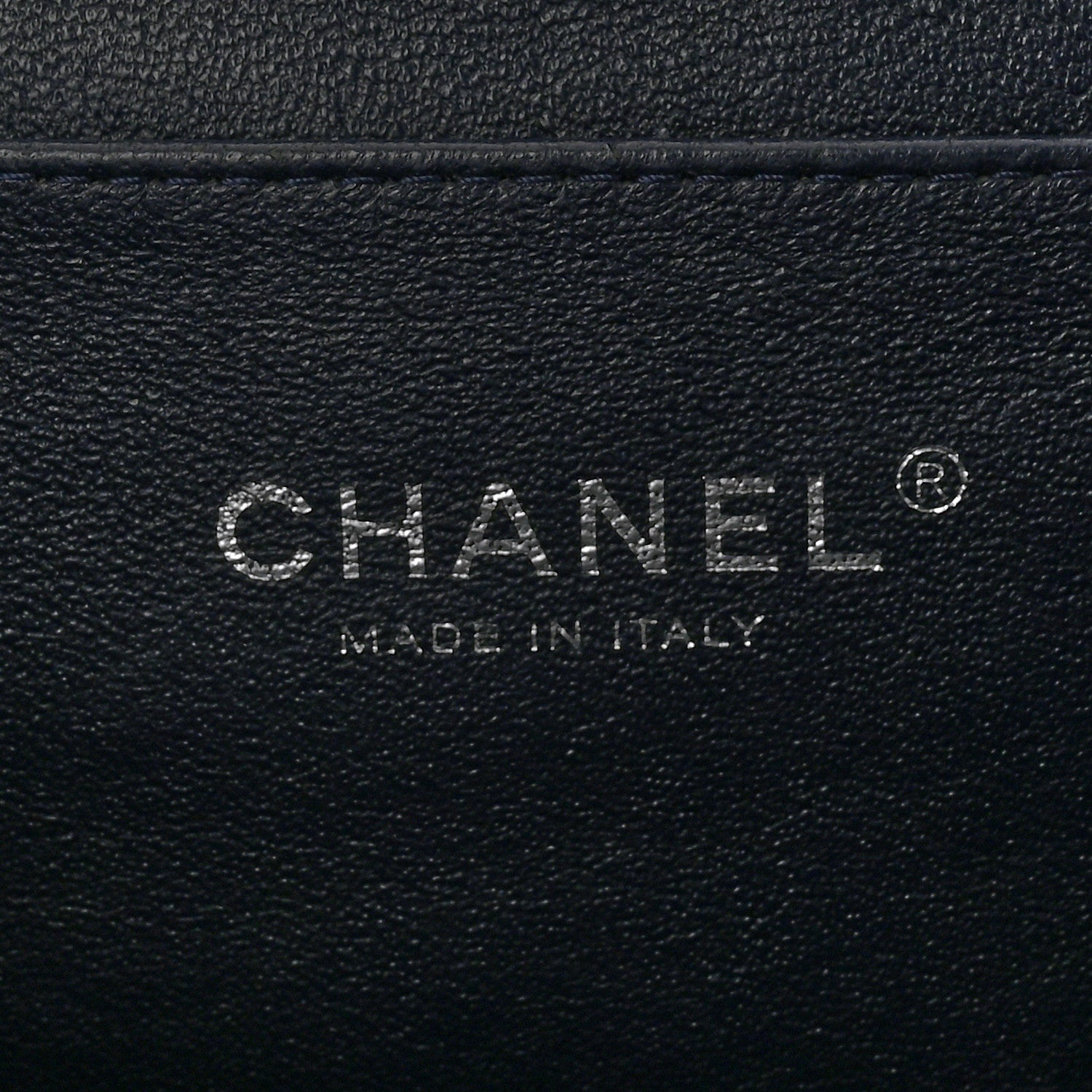 Chanel Caviar Quilted Clutch With Chain Flap Navy Blue 6 of 13