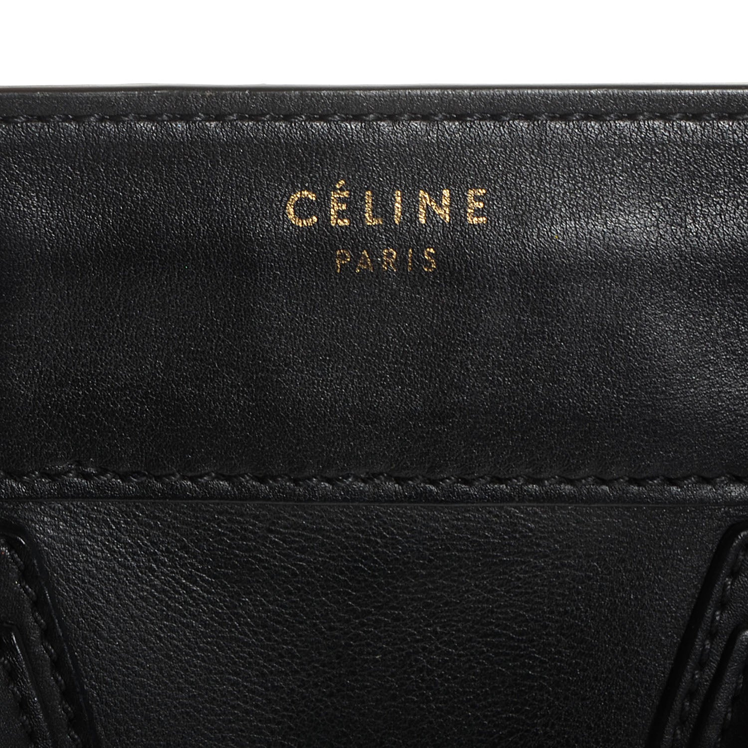 Celine Smooth Calfskin Mini Luggage Black 8 of 8