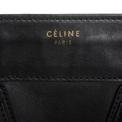 Celine Smooth Calfskin Mini Luggage Black 8 of 8