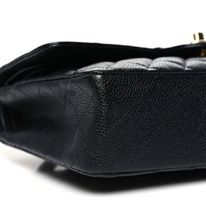 Chanel Caviar Quilted Medium Double Flap Black 10 of 11
