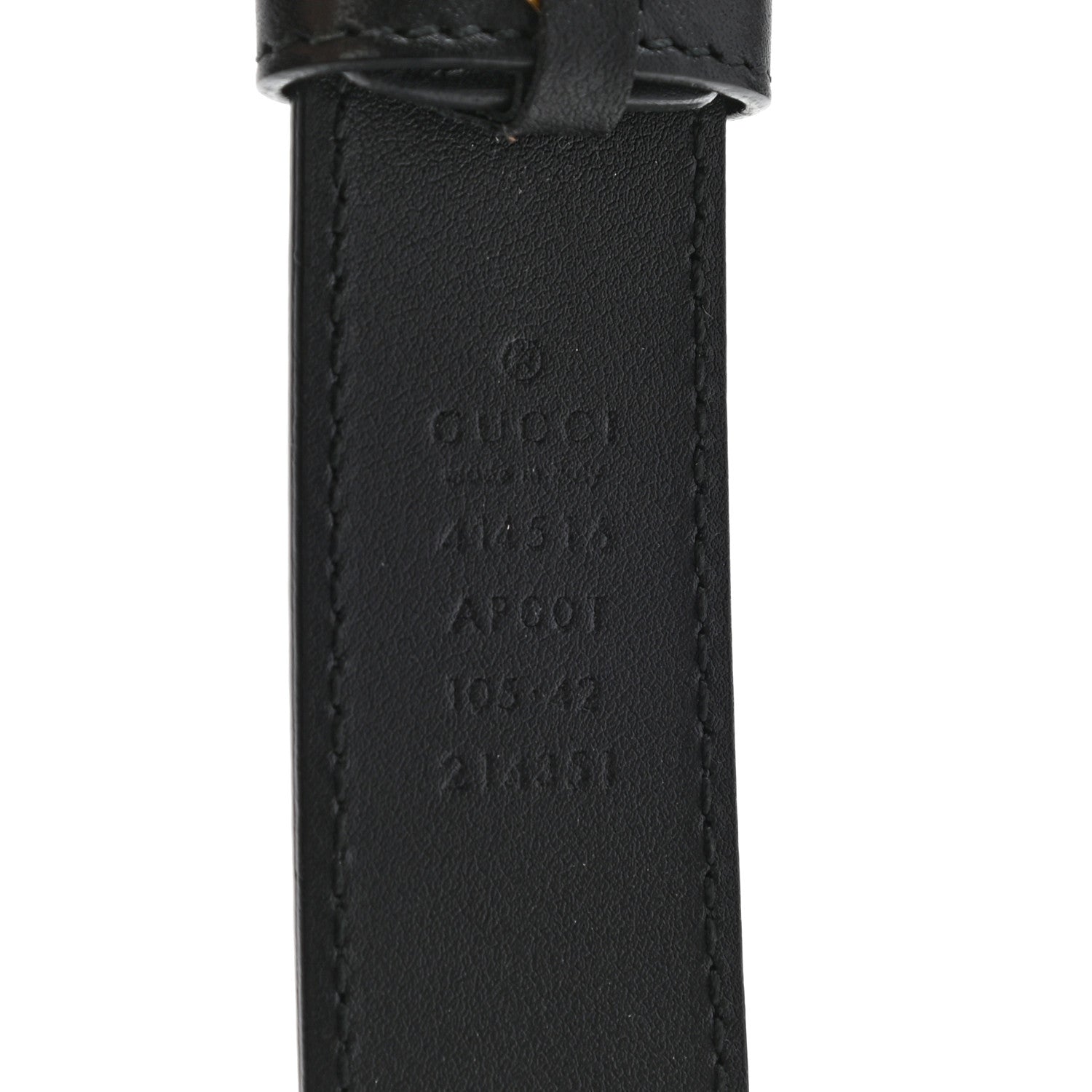 Gucci Moon Calfskin Double G 30mm Belt 105 42 Black 5 of 6
