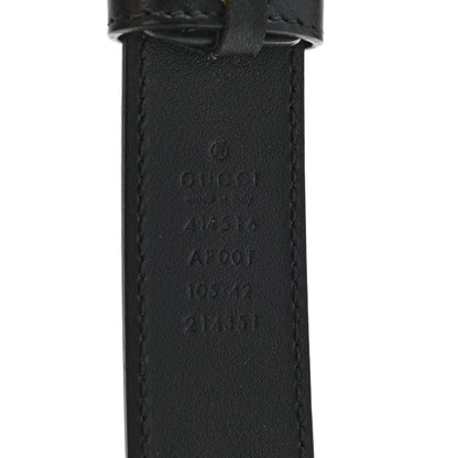 Gucci Moon Calfskin Double G 30mm Belt 105 42 Black 5 of 6