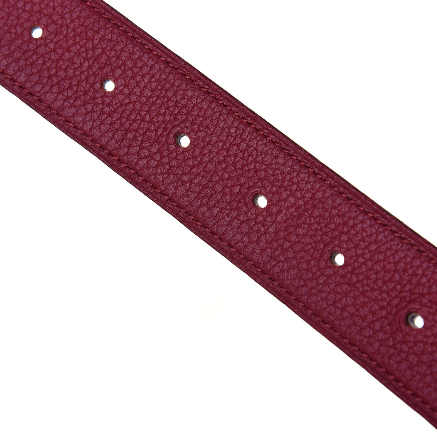 Hermes Togo Box 32mm Belt Strap 85 Rouge H Black 4 of 4