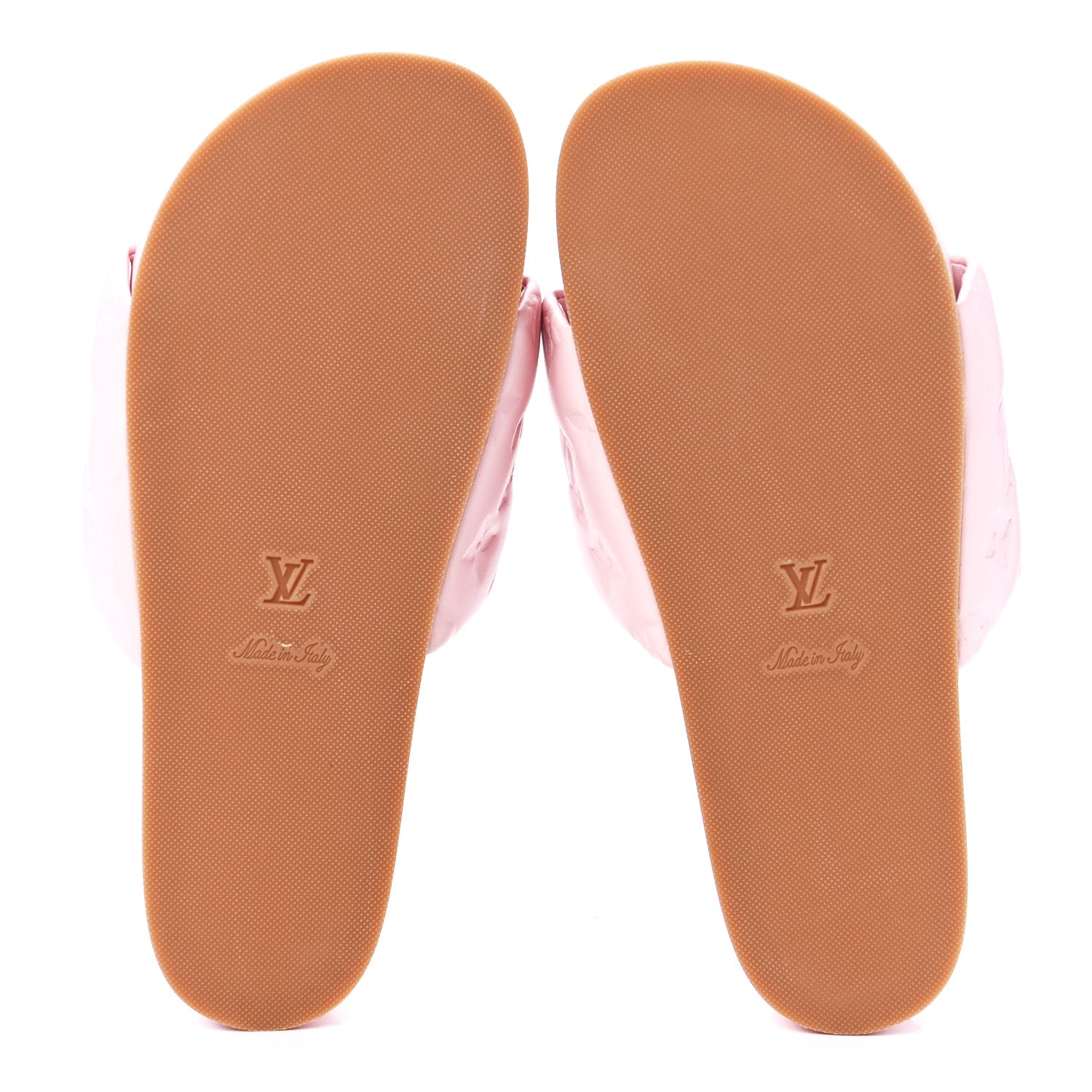 Louis Vuitton Lambskin Embossed Monogram Jumbo Flatform Mule Sandals 39 Rose Clair 5 of 8
