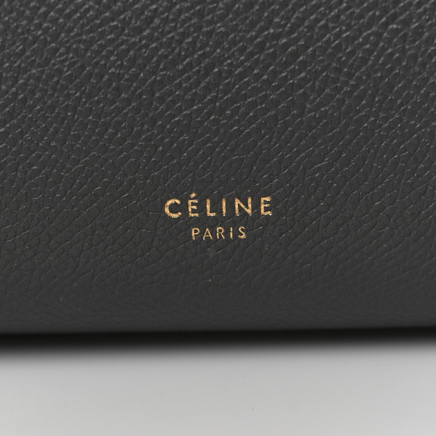 Grained Calfskin Mini Belt Bag Grey