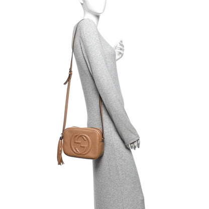 Gucci Pebbled Calfskin Small Soho Disco Bag Camelia 2 of 10