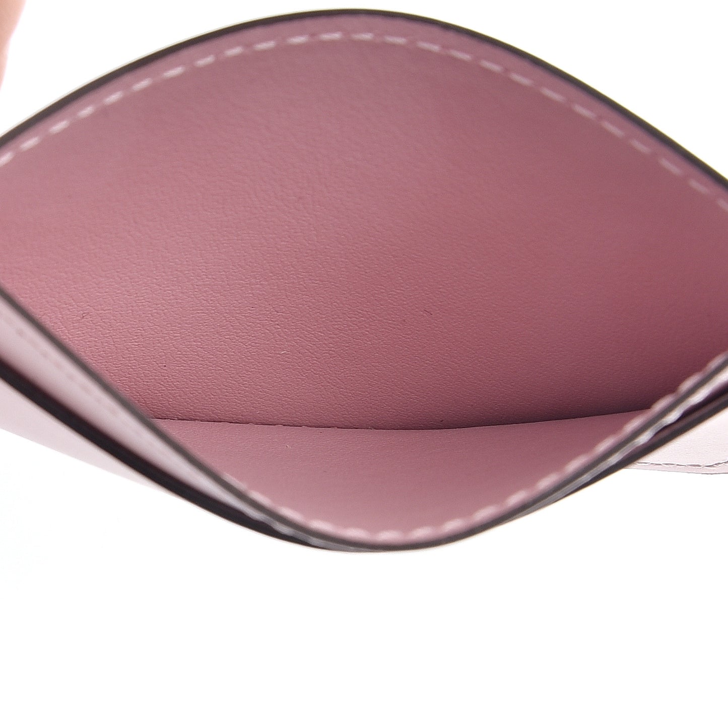 Calfskin Jeanne Wallet Card Holder Insert Rose Ballerine