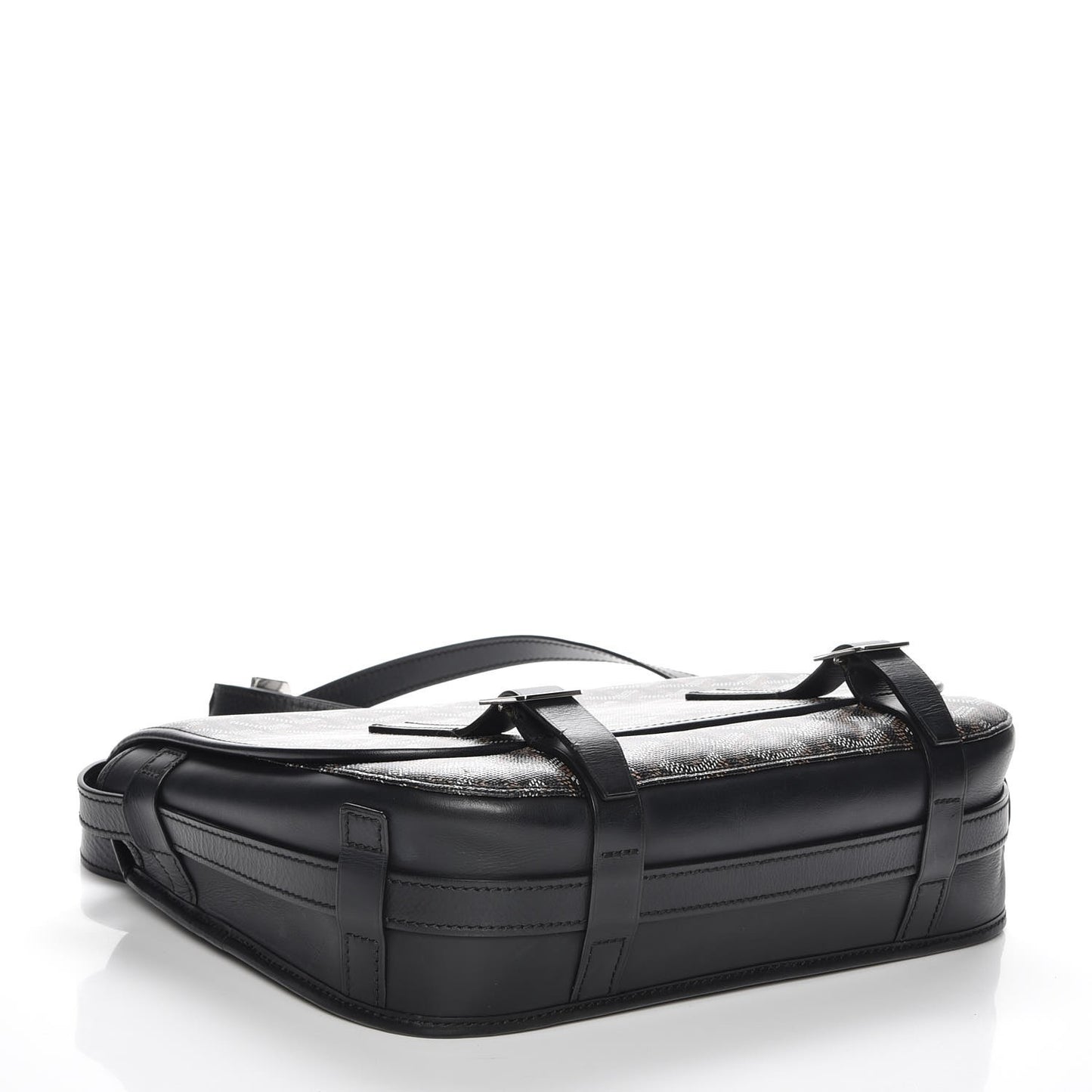 Goyardine Belvedere MM Messenger Bag Black