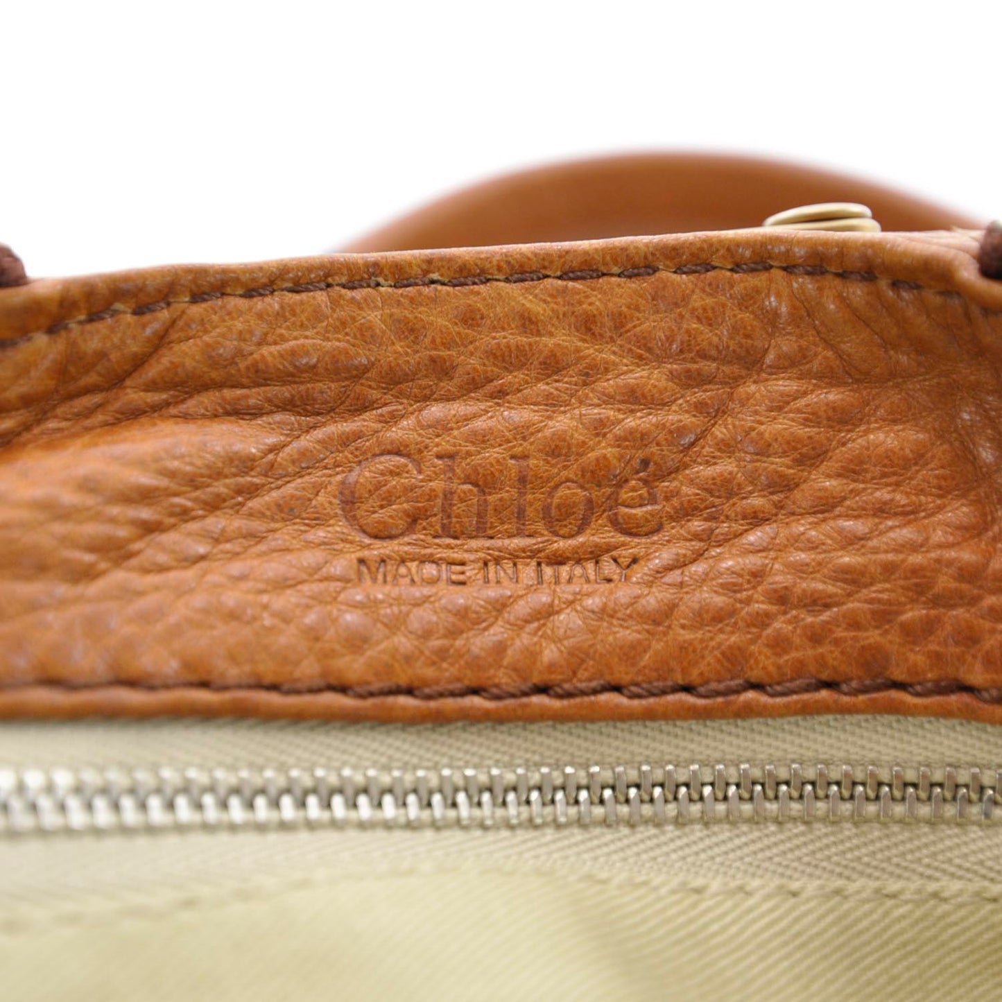 Leather Paddington Satchel Cognac