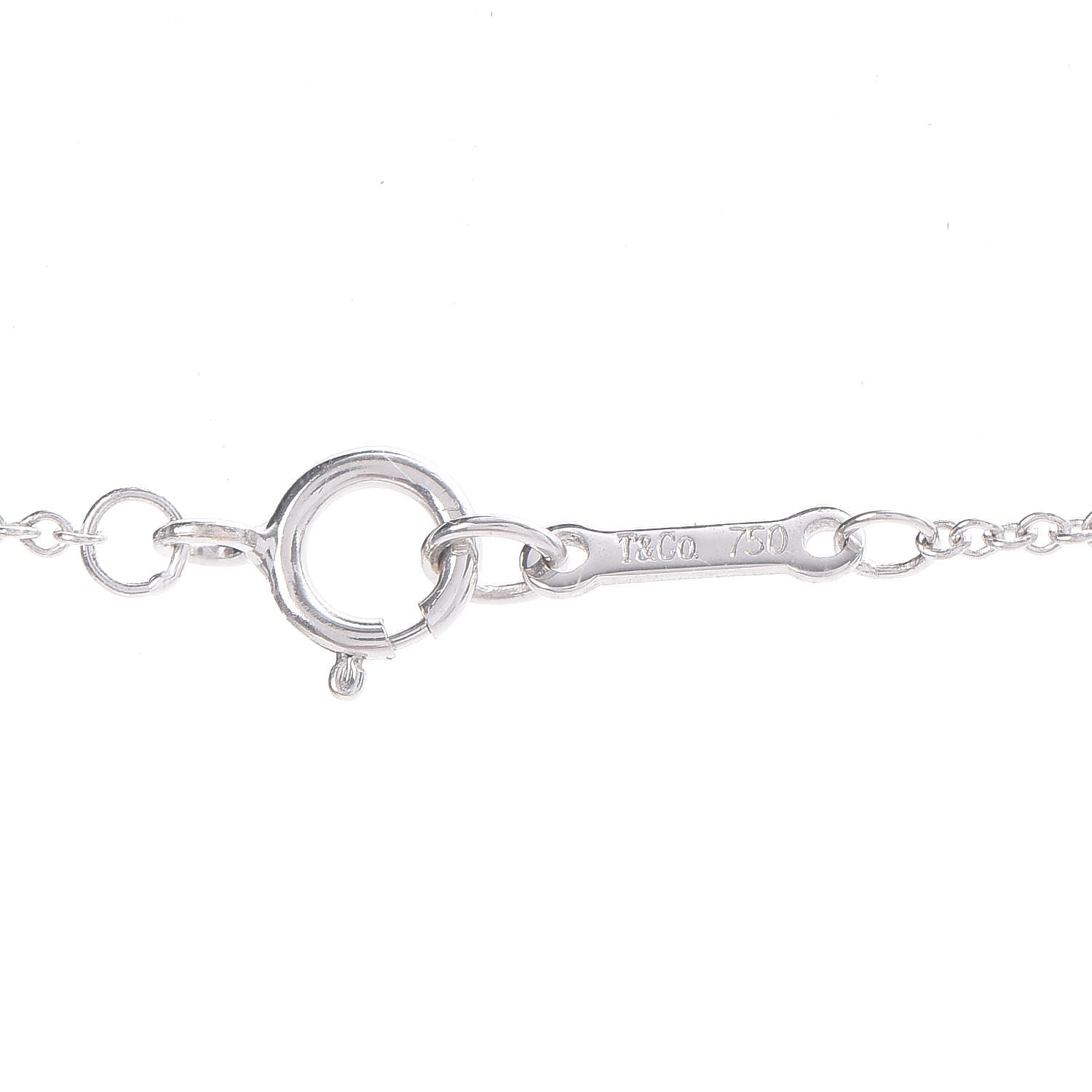 Tiffany 18K White Gold Diamond Mini Paloma Picasso Loving Heart Pendant Necklace 6 of 8