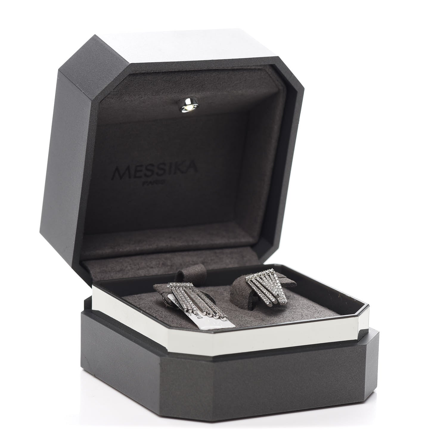 Messika 18K White Gold Diamond Daria Fringe Earrings 5 of 5