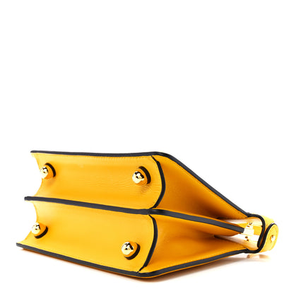 Fendi Shiny Nappa Petite Peekaboo I SEE U Satchel Mimosa 9 of 11